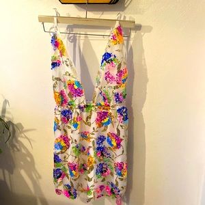 LookSky Floral Sequins Dress SMALL NWT